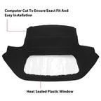 Soft Top for Alfa Romeo Spider (1971–1994) Black Vinyl with Plastic Window