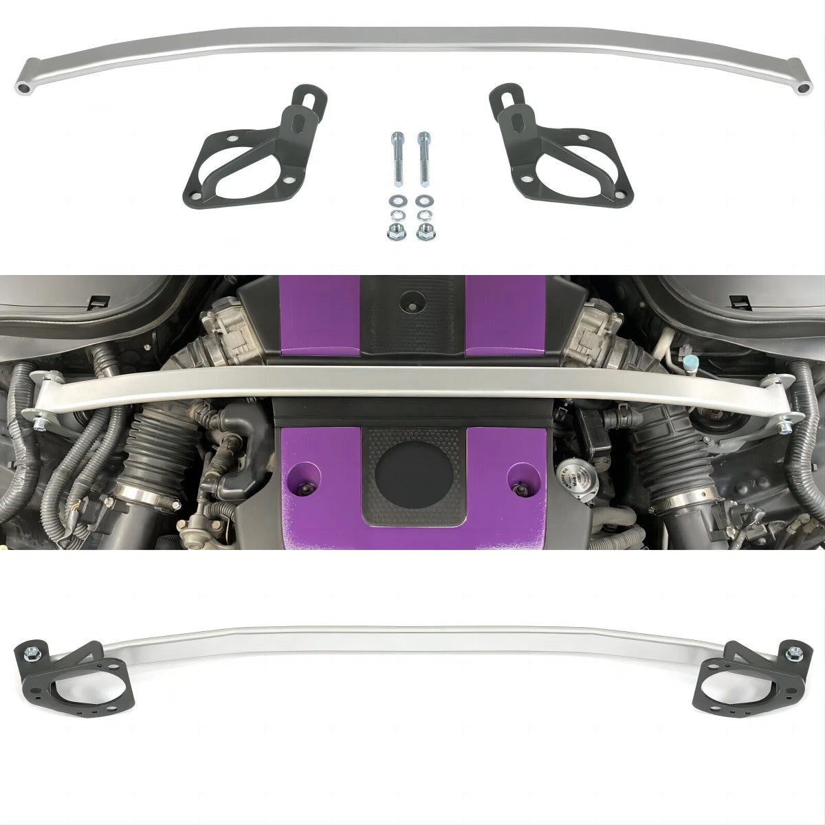 Front Upper Suspension Strut Bar Tower Brace for Infiniti G25/G35/G37 (2007–2014)