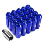 Set of 20 J2 7075 Forged Aluminum M12x1.25 Open-End Lug Nuts for