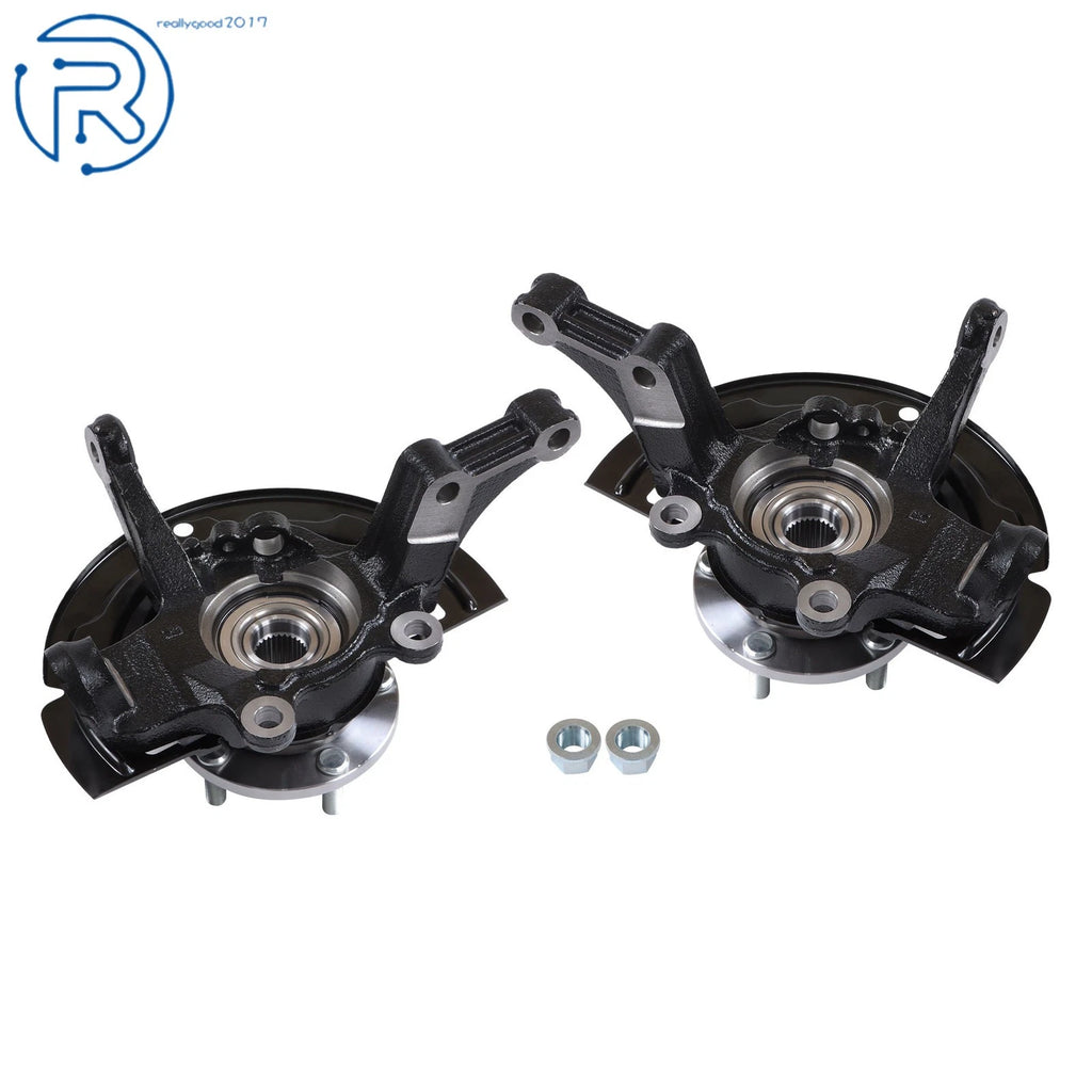 2X Front Wheel Hub Bearing & Steering Knuckle for Nissan Altima Maxima (2004–2006)