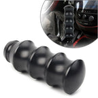 Manual Gear Shift Knob Lever for Universal Applications (Aluminum, Black)