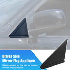 Mirror Flag Applique Left for Dodge Grand Caravan (2011–2020) 1AN69RXFAA Black