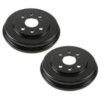 2X Rear E-Coated Brake Drum Set for Mazda 2 (2011–2014)