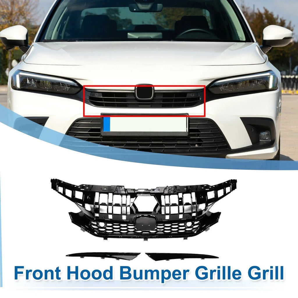 Front Hood Bumper Grille for Honda Civic Facelift Type-R Style (2016-2021)