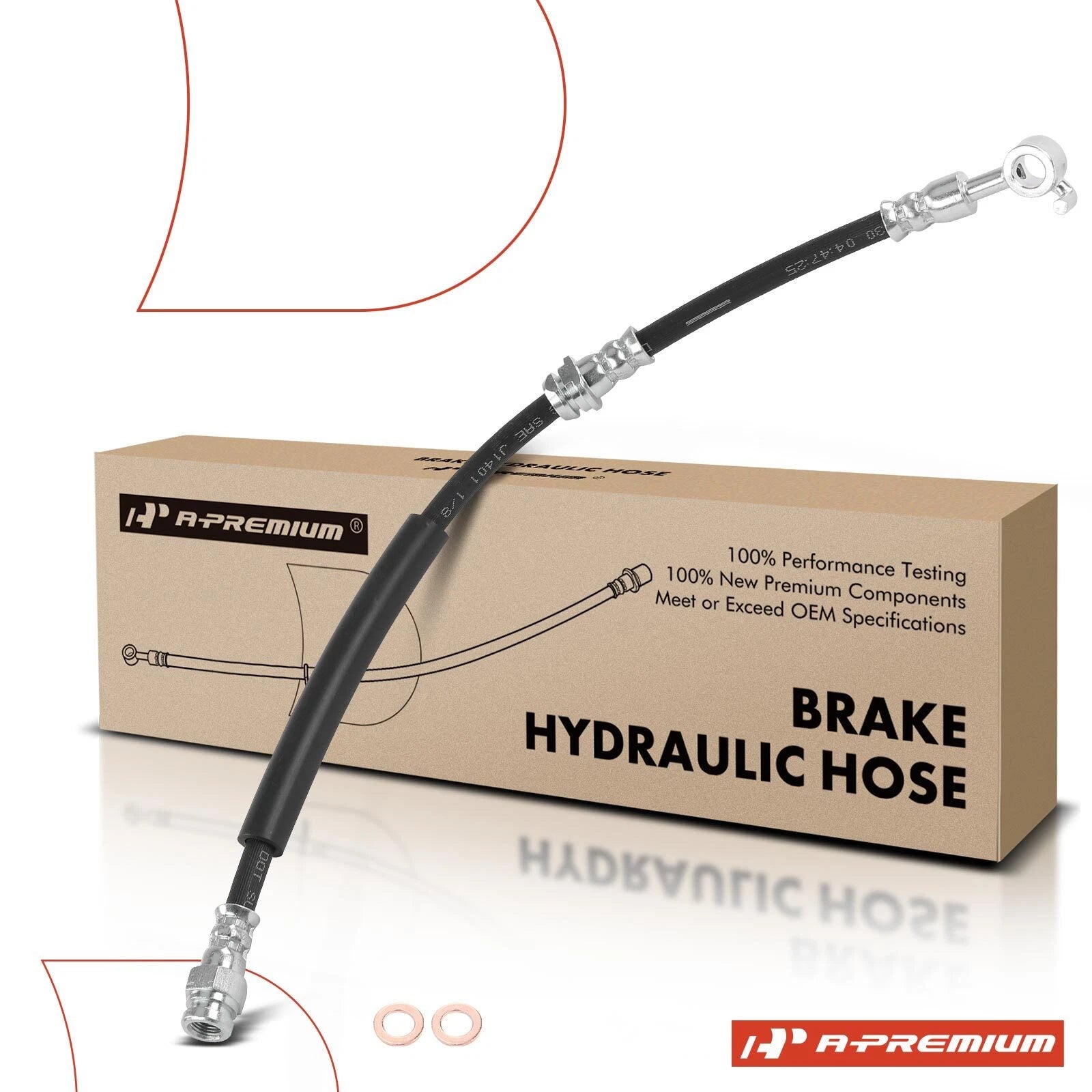 Front Driver Brake Hydraulic Hose for Toyota Yaris iA, Scion (2016-2016)