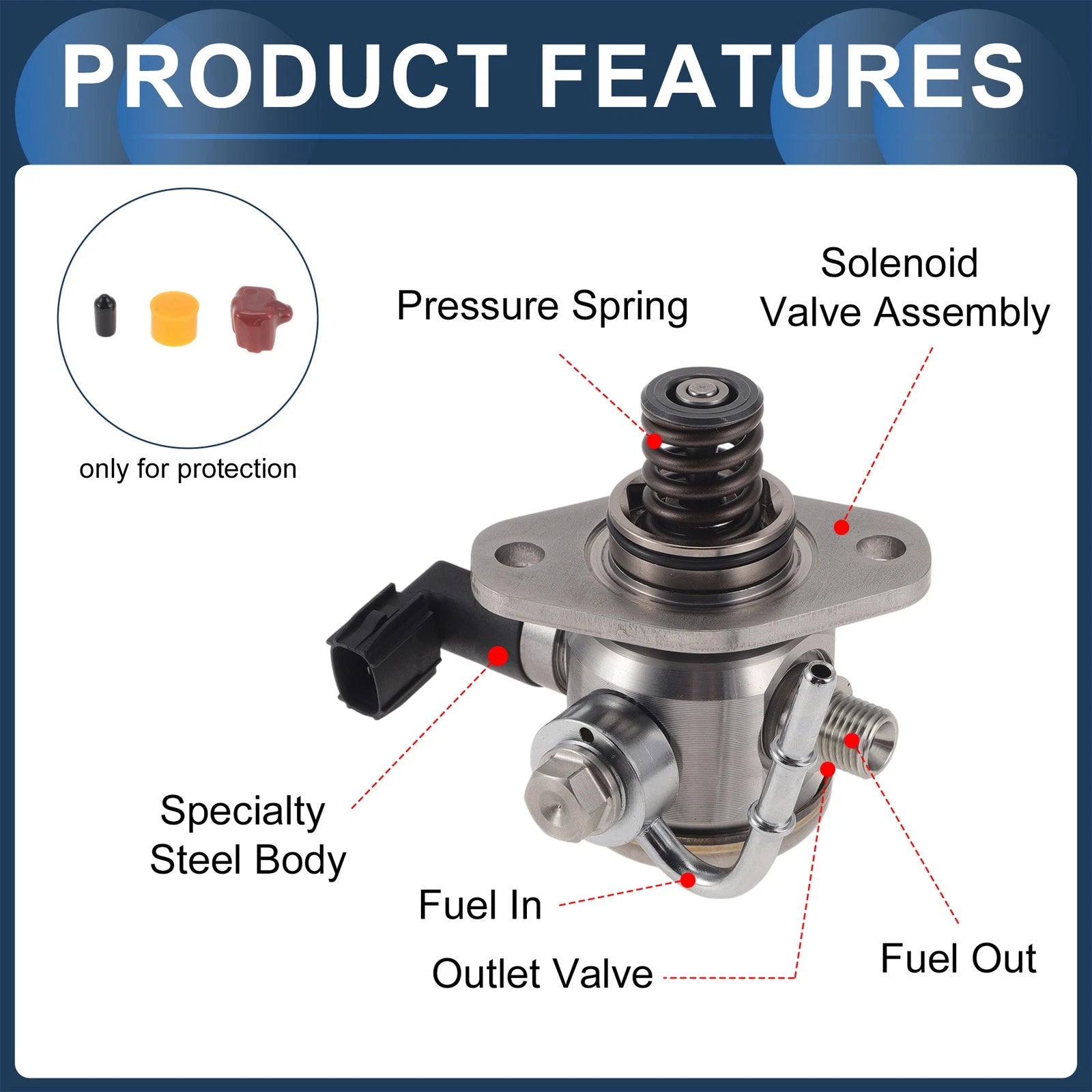 High Pressure Fuel Pump for Honda Fit (2015–2017) No. 16790-5R1J01