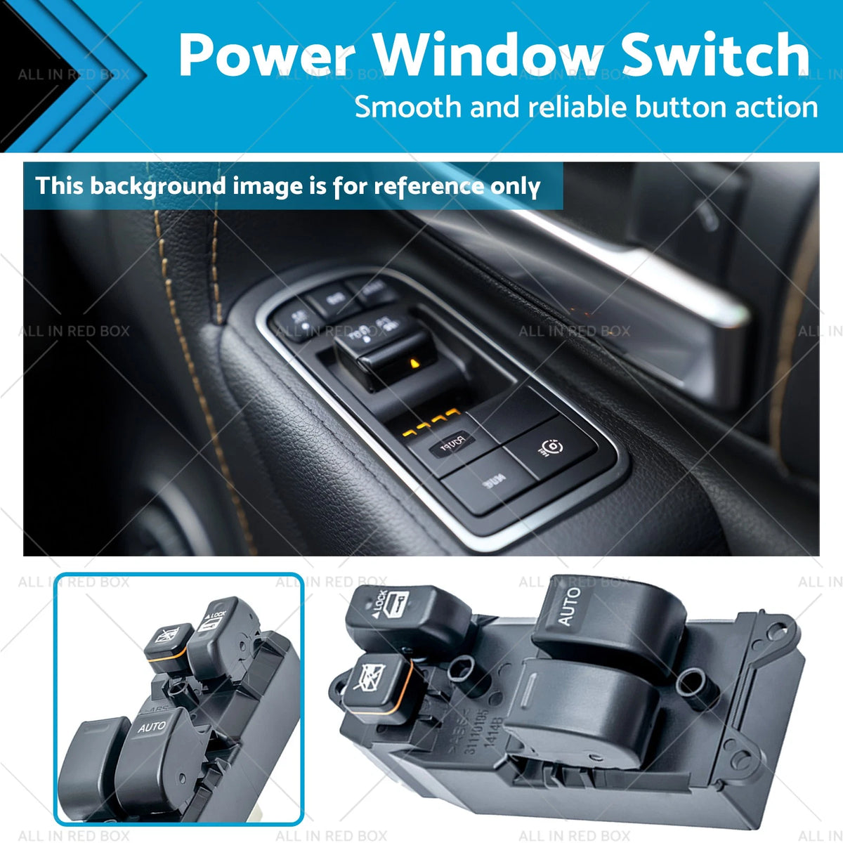 2-Button Master Power Window Switch for Toyota Hilux KUN16R KUN26R