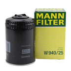 Mann W 940/25 Engine Oil Filter for VW Dasher Golf Jetta Volvo 244 245 (1974–1985)