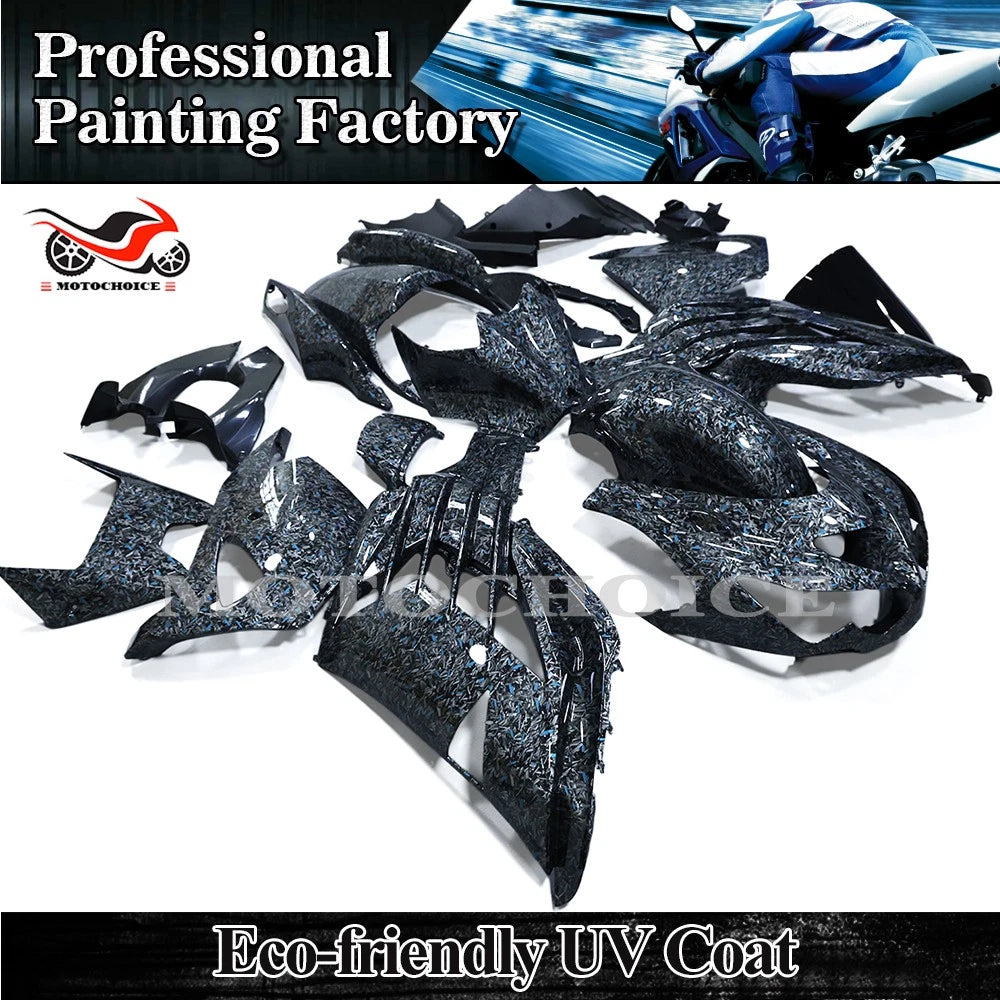 Forged Carbon Fiber ABS Fairing Kit for Kawasaki Ninja ZX14R (2012–2022)