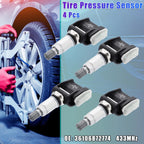 Set of 4 Tire Pressure Monitoring System Sensors 36106872774 for BMW X5 (2007–2013)
