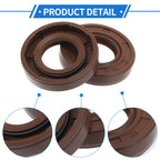 Set of 2 Oil Seal Rotary Shaft Seal FKM Rubber 18x35x7mm