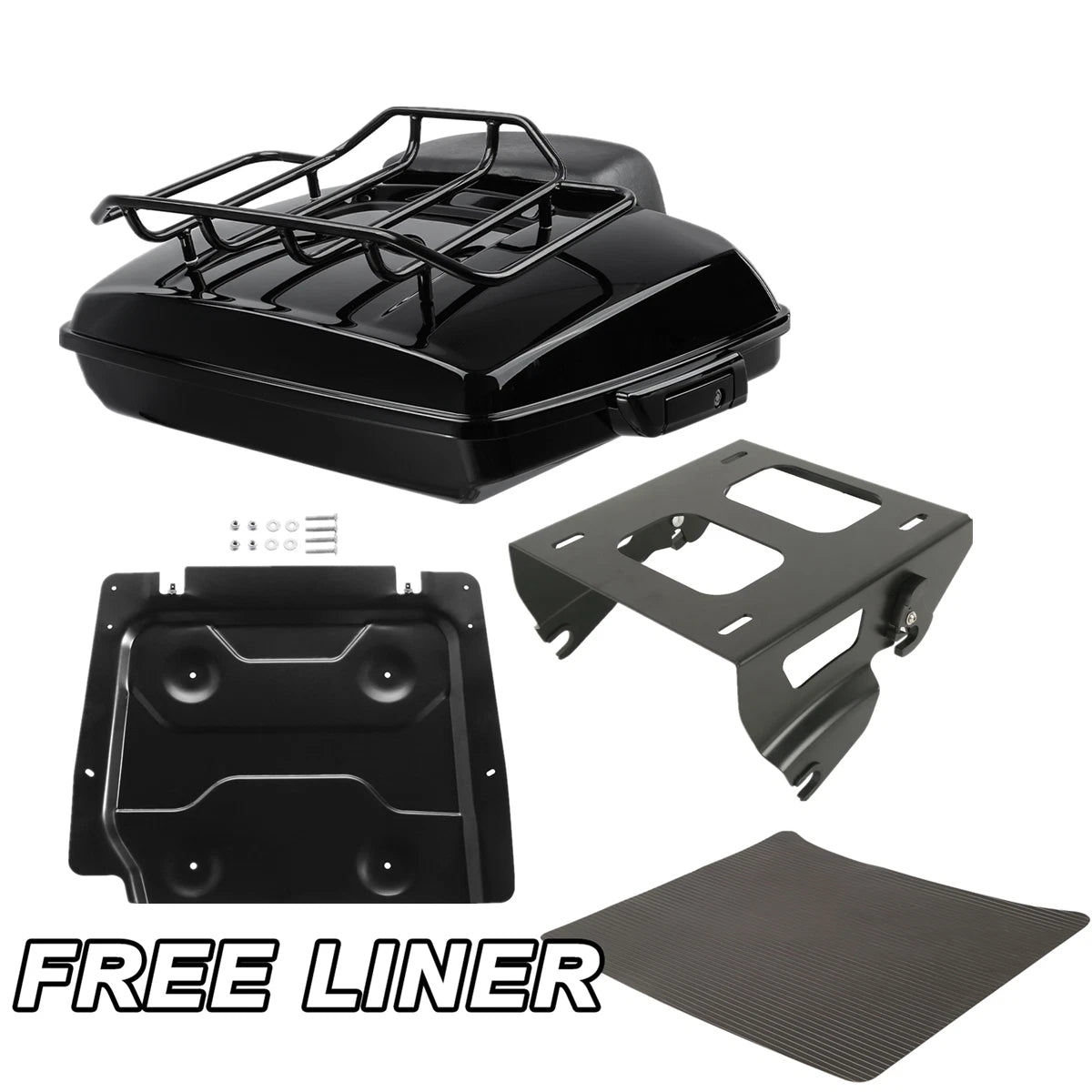 Razor Trunk Backrest Solo Mount Base Plate for Harley Touring (2014–2025)