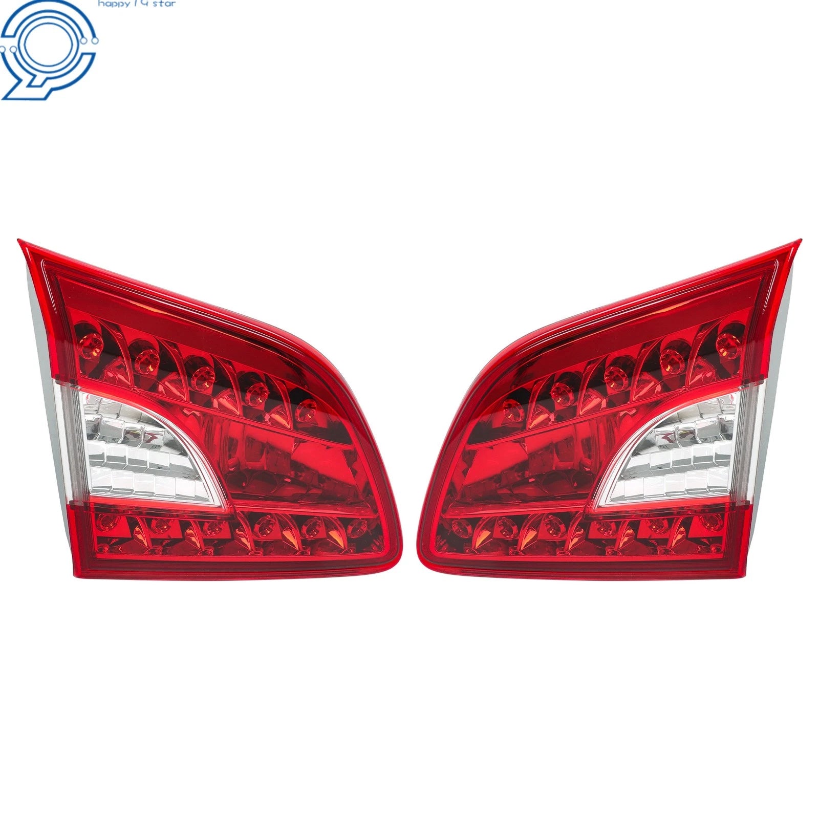 Set of 2 Inner Tail Light Assemblies for Nissan Sentra (2013-2015)