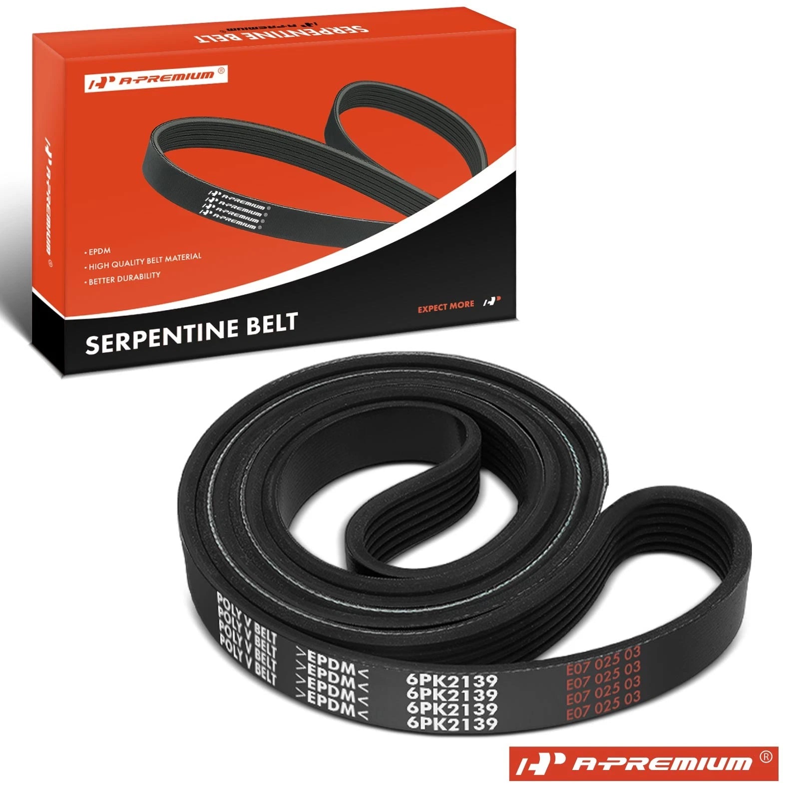 Serpentine Belt for Ford F-650 F-750 Mustang (1980–2023)