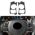 Carbon Fiber Steering Wheel Button Trims for Lexus IS250 IS300 IS350 (2014-2017)