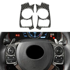 Carbon Fiber Steering Wheel Button Trims for Lexus IS250 IS300 IS350 (2014-2017)