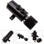 Oil Catch Can with Chrome Breather Filter for Universal Applications (0.75L)