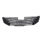 Front Upper Grille for Toyota Sienna (2011-2017) Gloss Black Plastic