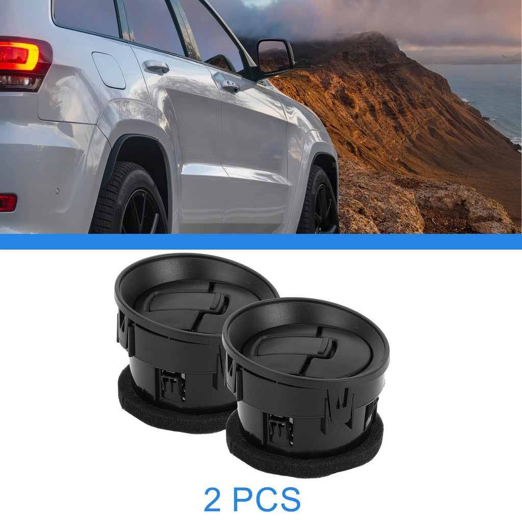 2 Pcs Center Dash A/C Outlet for Ford F150 LOBO (2009–2014) ABS Black