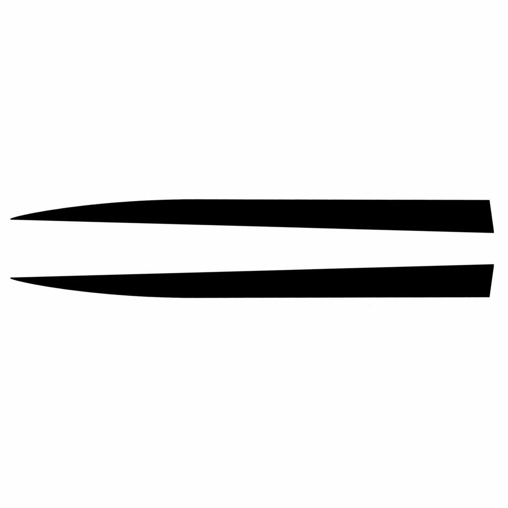 Cowl Hood Spears Stripe Vinyl Decal Graphics for Ford Mustang (2015-2023)