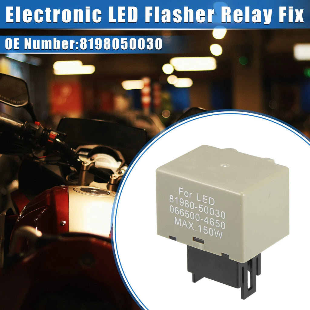 LED Flasher Relay for Lexus IS250 (2008–2013) 8 Pin Gray