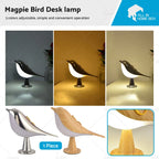 LED Table Desk Lamp for Modern Magpie Bird (Touch, Night Light)