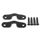 Set of 2 Sun Visor Taccom Clips for Jeep Wrangler JK JL JT (2018–2022) Black