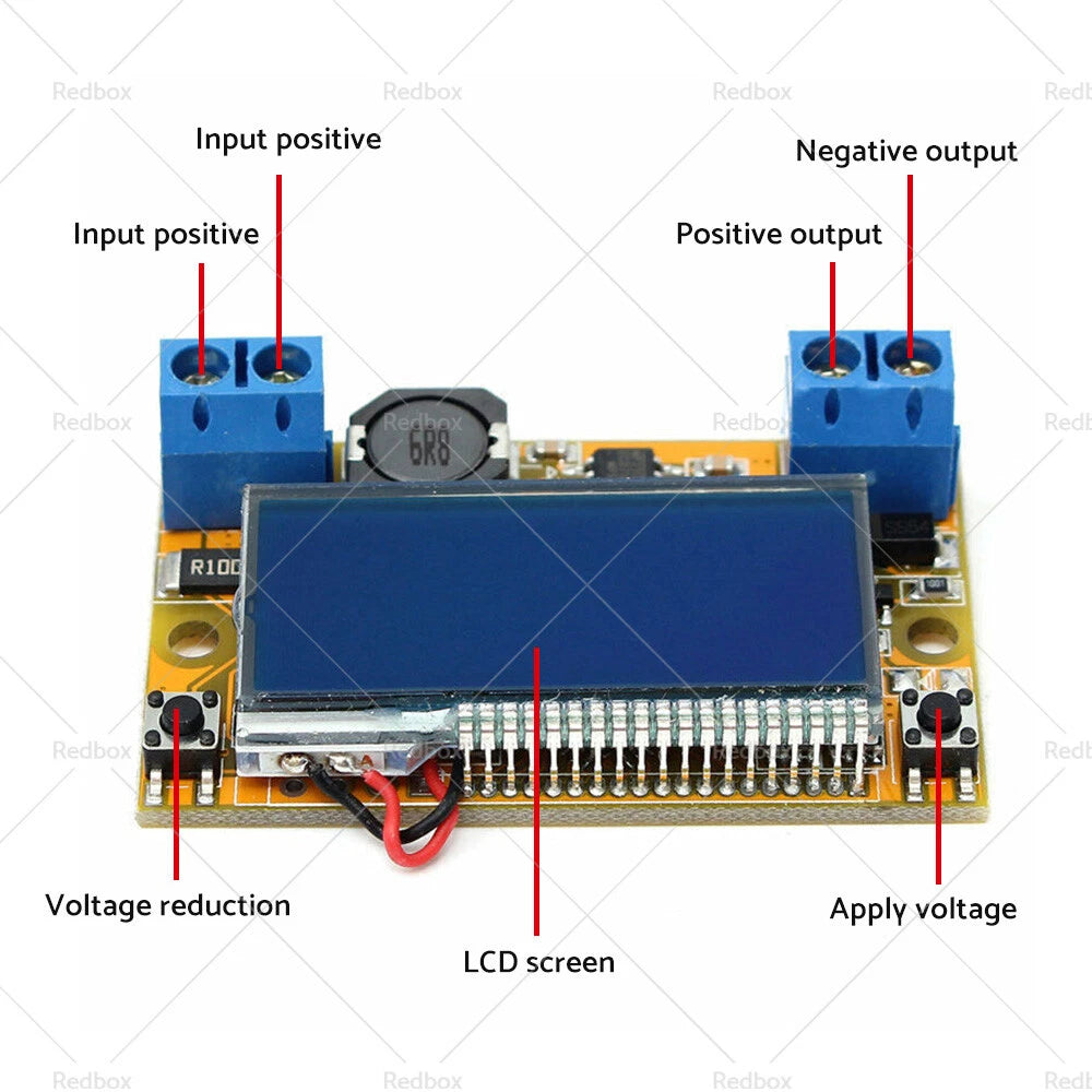 DC-DC Buck Converter Step Down Power Supply Module for 12V 24V 48V (LCD)