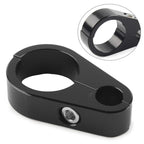 Black Brake Clutch Cable Clamp Clip for Harley 1'' Handlebar