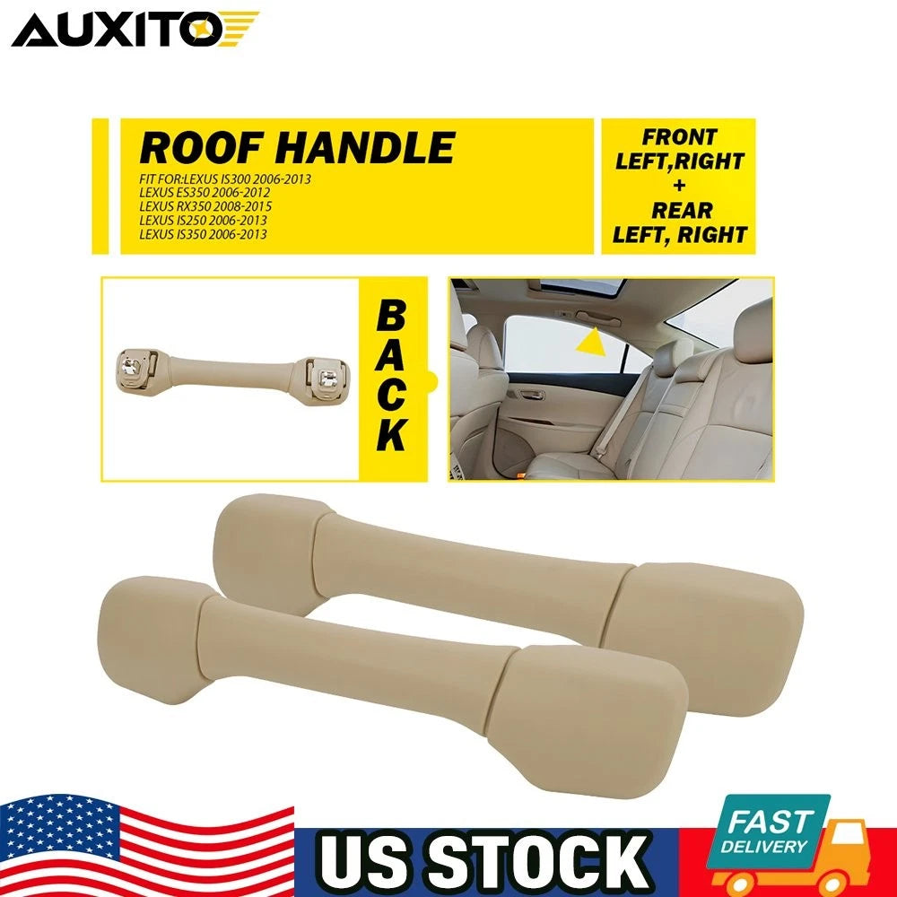 2X Roof Inner Pull Handle Grab for Lexus ES240 RX350 RX270 IS250 IS350 (2006–2015) Beige