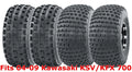 Full Set of WANDA Sport ATV Tires 22x7-10 & 22x11-10 for Kawasaki KSV/KFX 700 (2004–2009)
