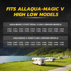 Upgraded Water Valve for Thetford Aqua Magic Toilet (RV)