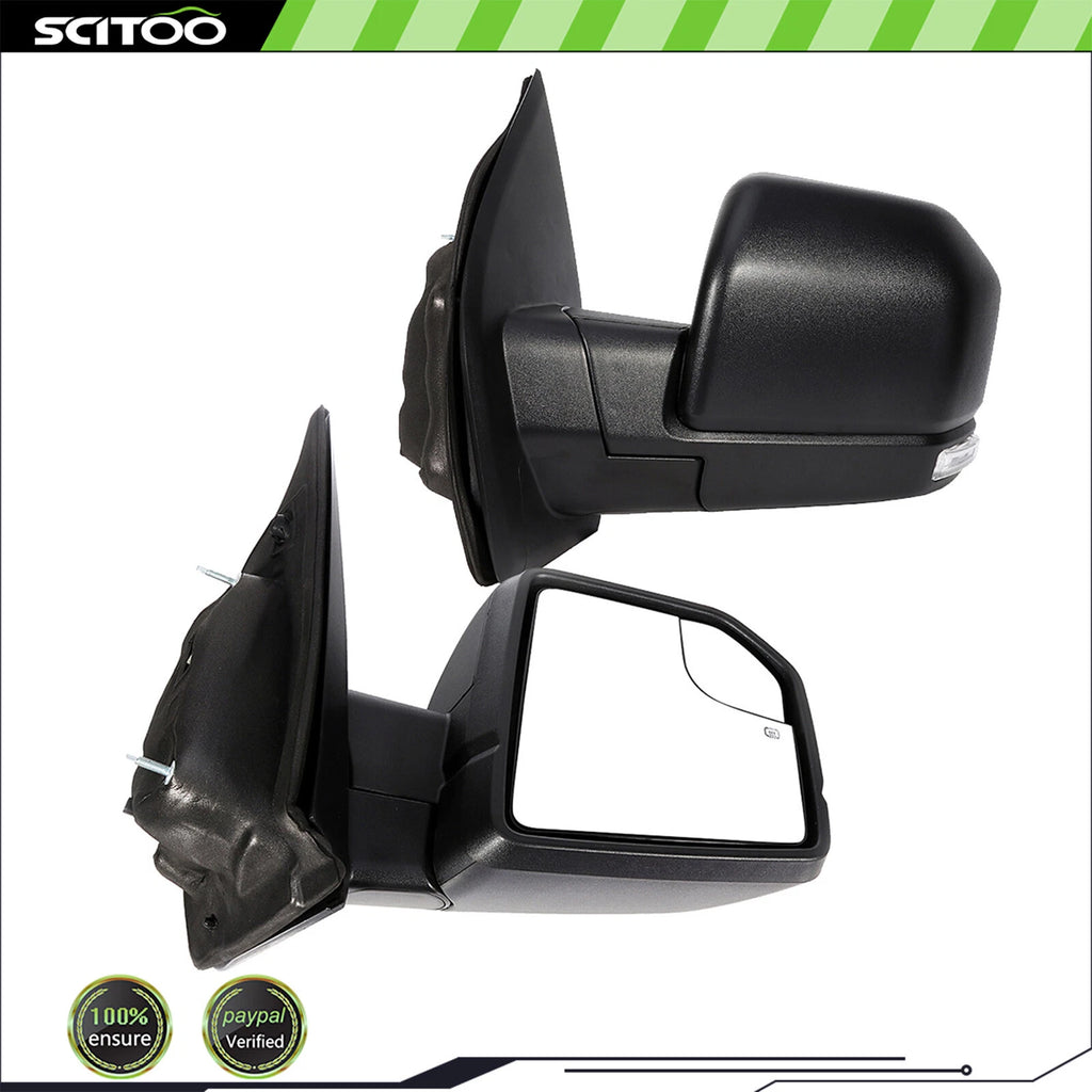Power Heated Turn Signal Tow Side Mirrors for Ford F-150 (2015–2020)