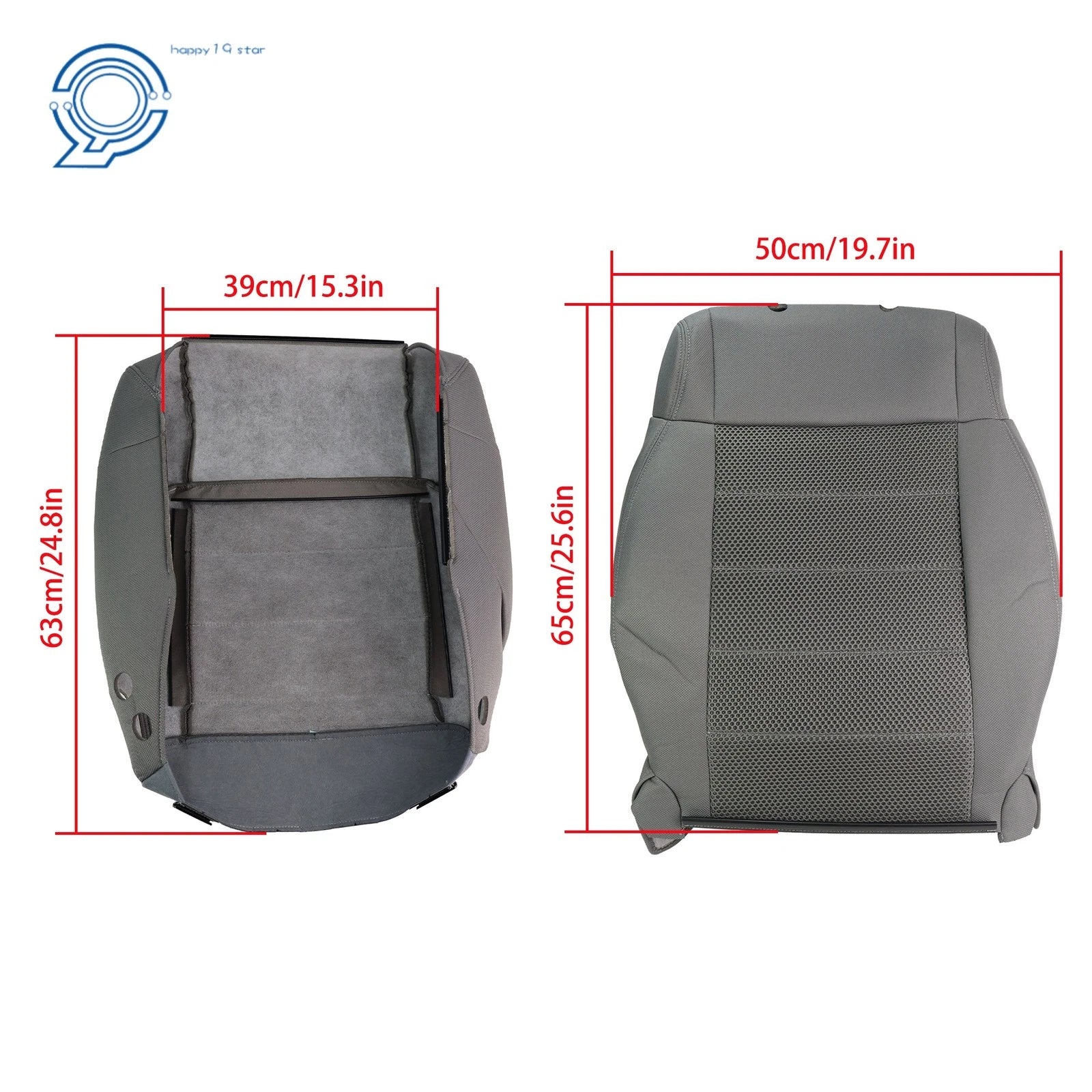 Set of 2 Cloth Seat Covers for Jeep Wrangler (2007–2012)