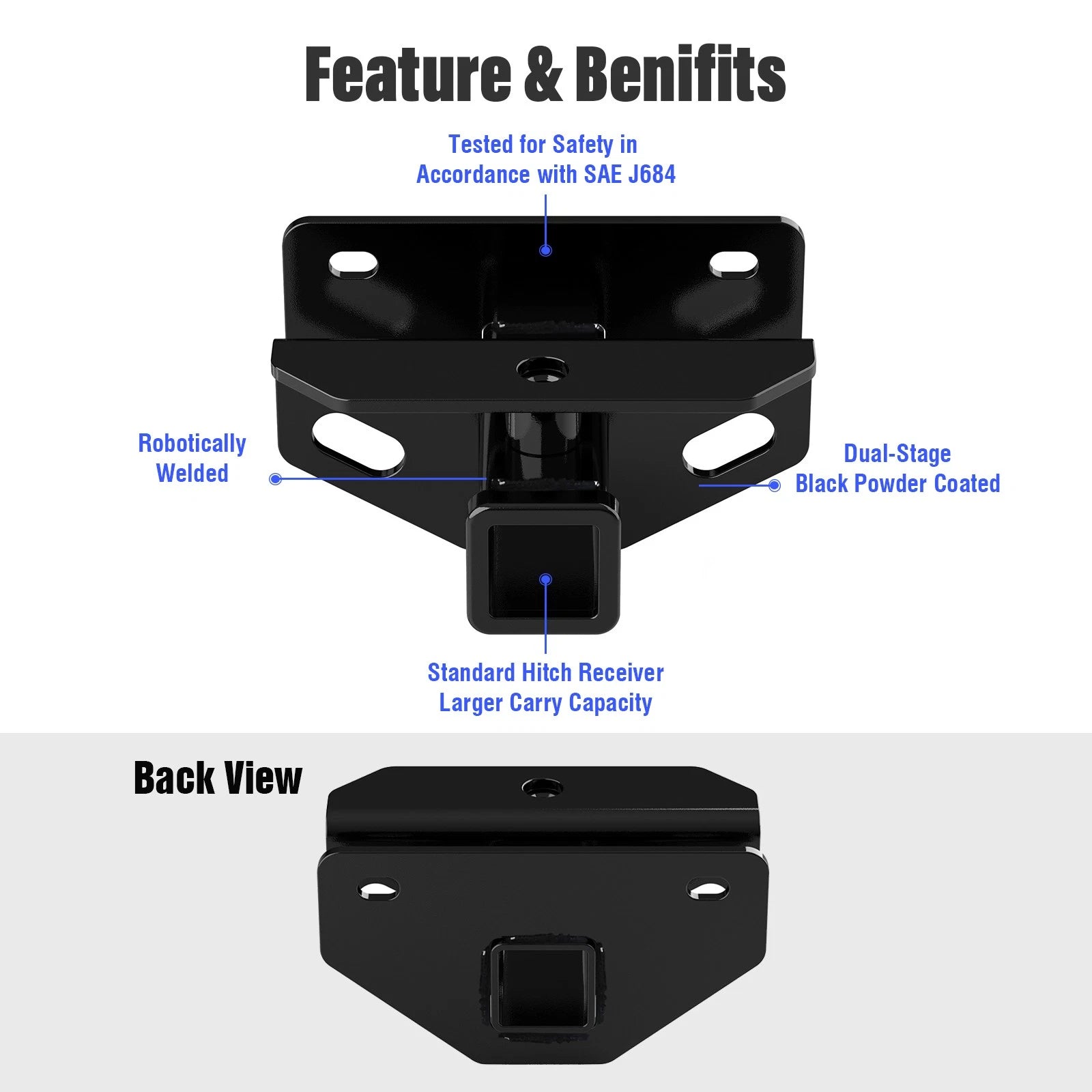 Towing Hitch Receiver Class 3 for Ram 1500 (2003-2024)