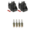 2X Ignition Coil & 4 Iridium Spark Plugs Kit for S10 Sonoma Sunfire (1995–2005)