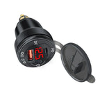 Type-C Dual USB Charger Hella DIN Socket with Voltmeter for BMW Motorrad
