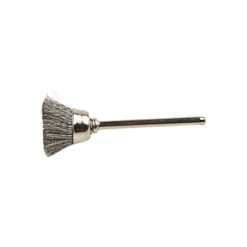 10x Stainless Steel Wire Brush Mini Bowl Shape for Drill (1/8 Shank)