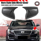 Carbon Look Side Mirror Cap Cover for Cadillac CT4 (2020–2024)