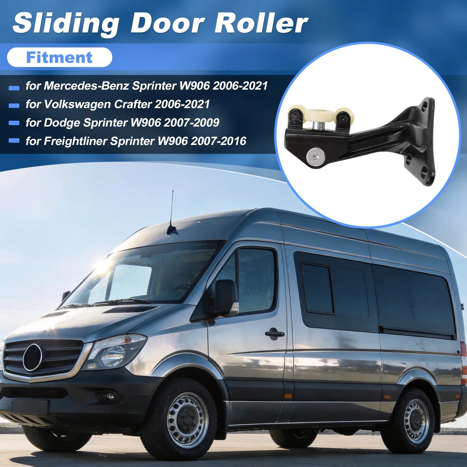 Sliding Door Roller for Mercedes-Benz Sprinter W906 (2006–2021) 2E1843436