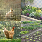 Vinyl Coated Welded Mesh Chicken Wire Fence for Various Applications (50FT)