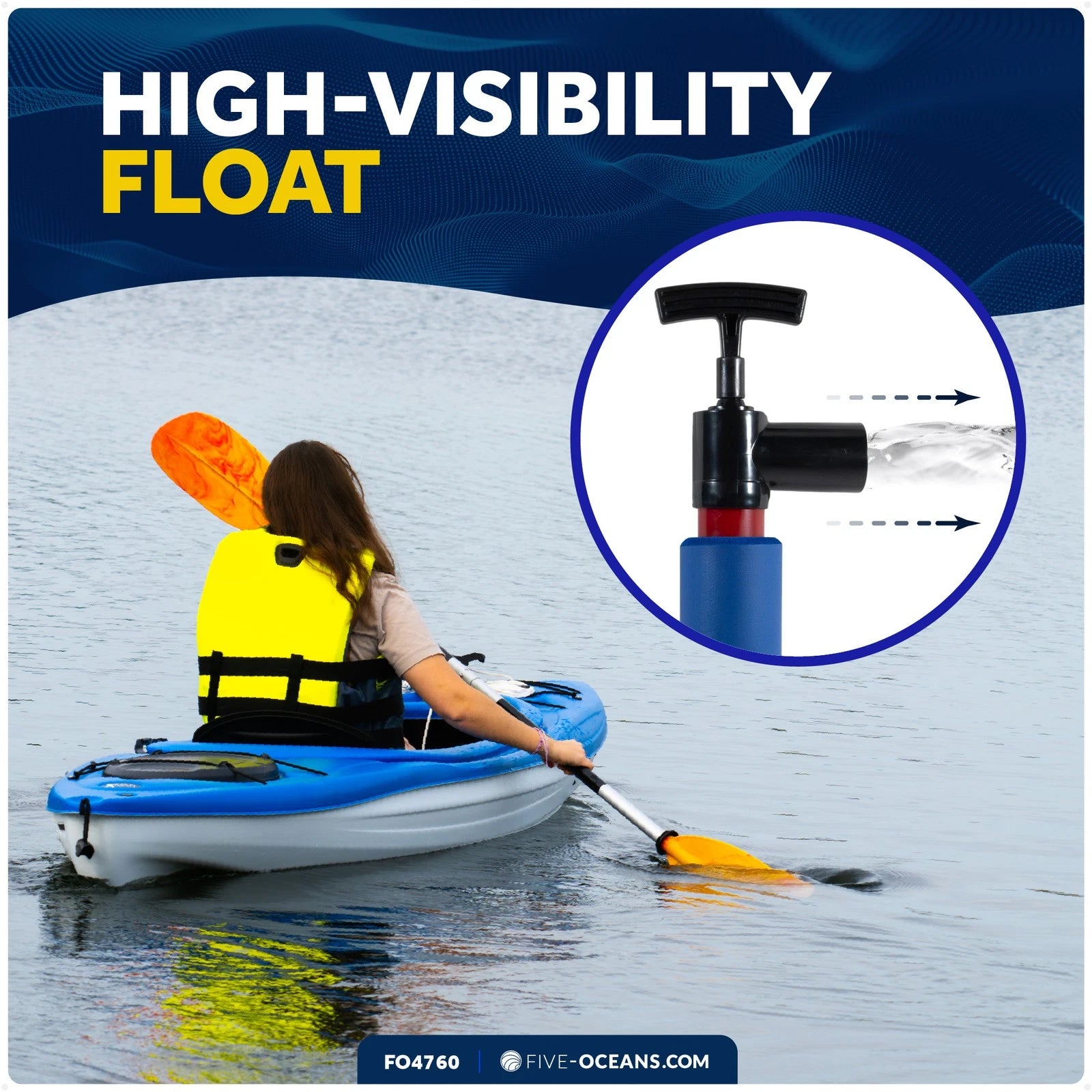 18" Manual Bilge Pump for Kayak (FO4760)