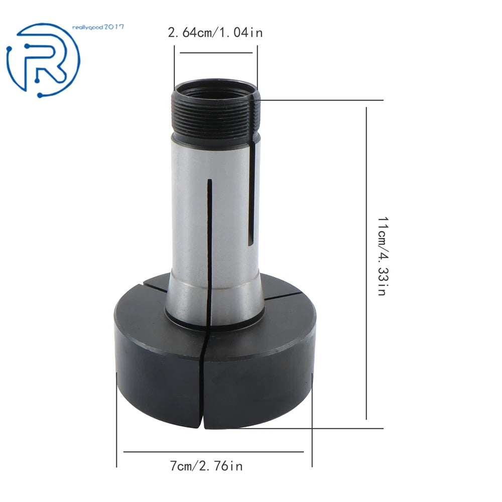 3" Step Collet Fixture for Precision Lathe (1/2-20 UNC Thread)