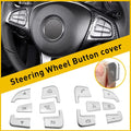 Chrome Steering Wheel Button Sticker for Mercedes Benz GLC C Class (2015–2021)