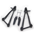 Rearsets Rear Set Foot Rest Pegs for Kawasaki ZX10R (2008–2014) ZX6R (2011–2014) Black