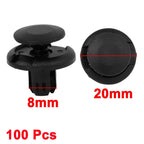 100 Pcs 8mm Nylon Rivet Fastener Clips for Honda Accord (1990–2023)