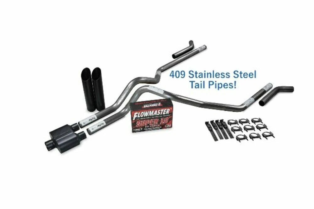 2.5" Dual Exhaust Kit for Chevy GMC 1500 (2019–2025) - Flowmaster Super 10
