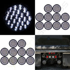 20pcs 24V 4" LED Side Marker Tail Lights for Trailer (Round)