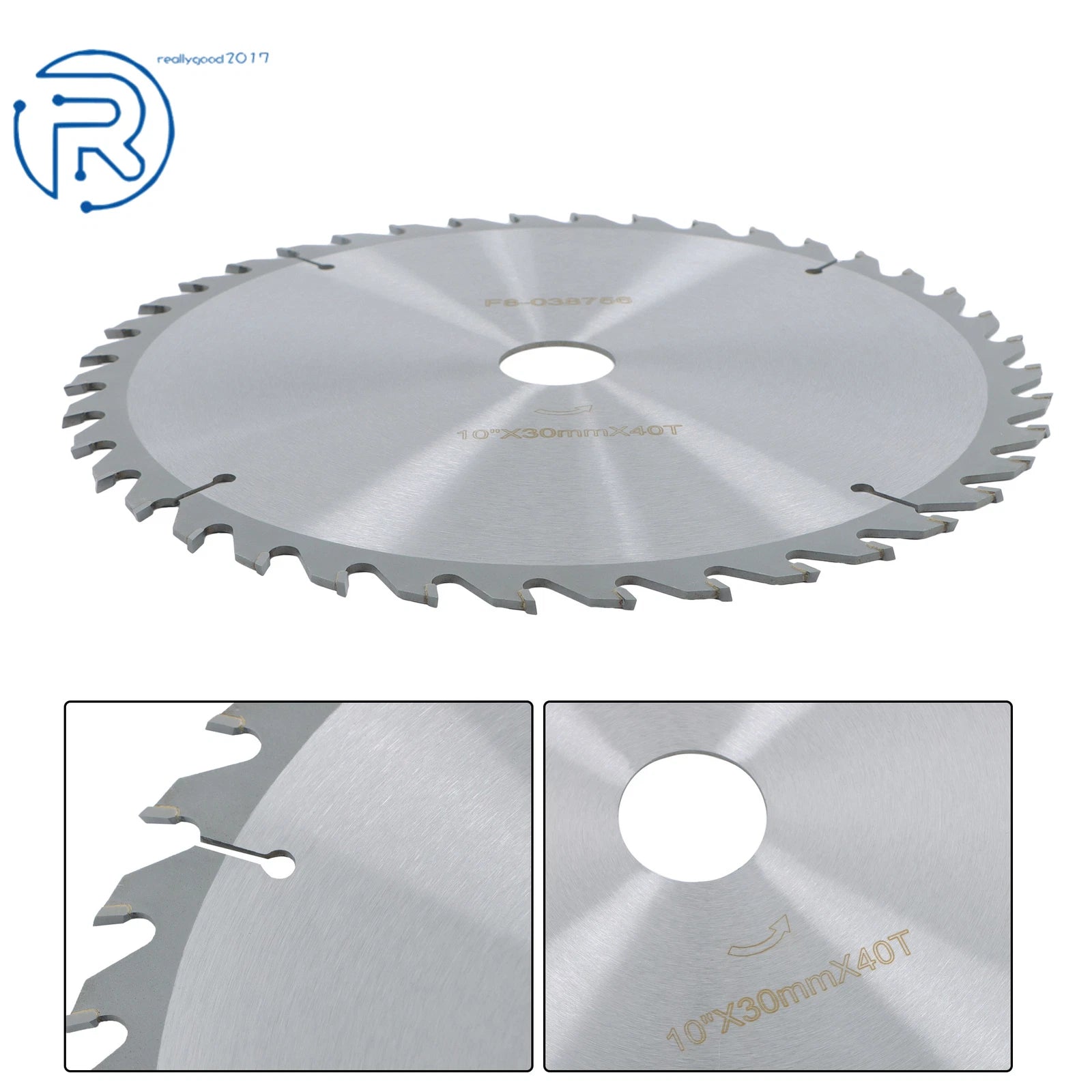 40-Tooth Carbide Saw Blade for Wood with Nails (10-Inch, 30mm Arbor)
