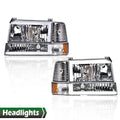 Dual LED DRL Headlights for Ford F150 F250 F350 Bronco (1992–1996)